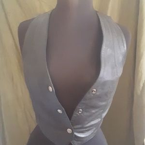 Leather vest